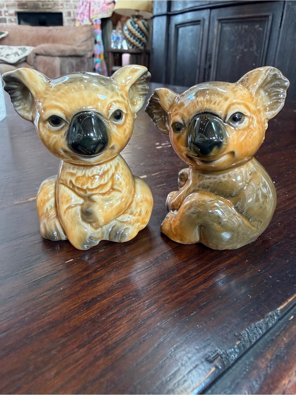 Vintage Koala Figurines Goebel W. Germany Set of 2